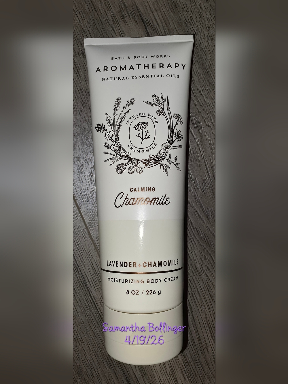 Bath & Body Works Calming Chamomile Lavender Moisturizing Body Cream